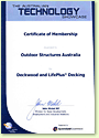 Membership into the Australian Technology Showcase for timber Deckwood and LifePlus