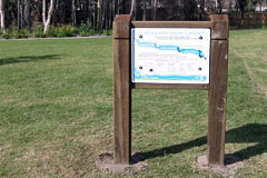 Timber signage