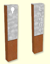 Beacon range of timber bollards