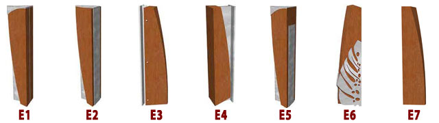 Example of the Eclipse range of timber bollards