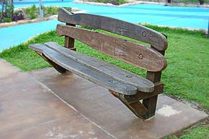 custom seats from the Shelly Beach Playground