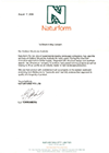 Naturform endorsement