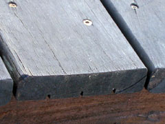 Image of cupped 200x50 decking