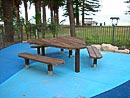 Lawson triangular table and seats (In-ground) Thumbnail