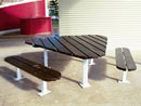 Lawson triangular table and seats (In-ground) Thumbnail