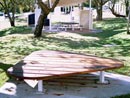 Lawson triangular table and seats (In-ground) Thumbnail