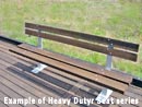 Heavy Duty seat 2m - Steel frame