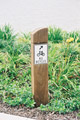 Bollard with bike sign - Bellvista Estate