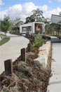 Bollards leading to Kiosk
