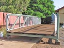 Bike bridge on Howe Truss