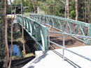 Bikeway rail on 20 metre "Warren Truss"