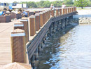 Second level handrail posts