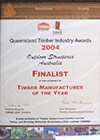 Award Best Timber Manufacturer Regional - Qld Timber Industries