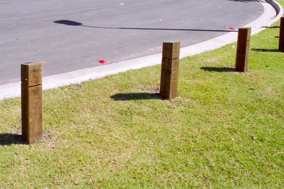 Outdoor Structures Australia’s Baychester timber bollard range