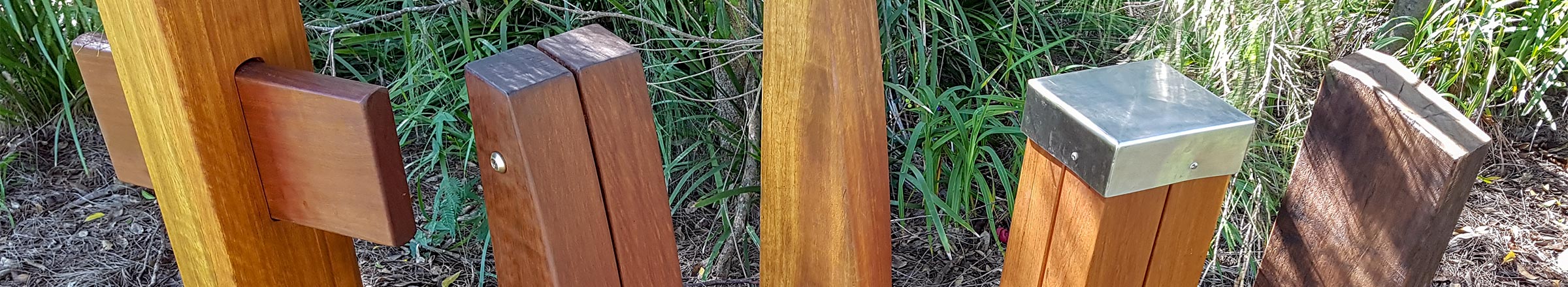 Timber Bollards from Outdoor Structures Australia