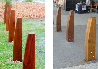 Outdoor Structures Australia’s Eclipse timber bollard