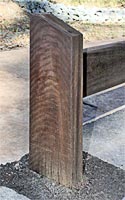 Timber traffic control - blanking end post