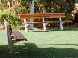 Example timber park seat